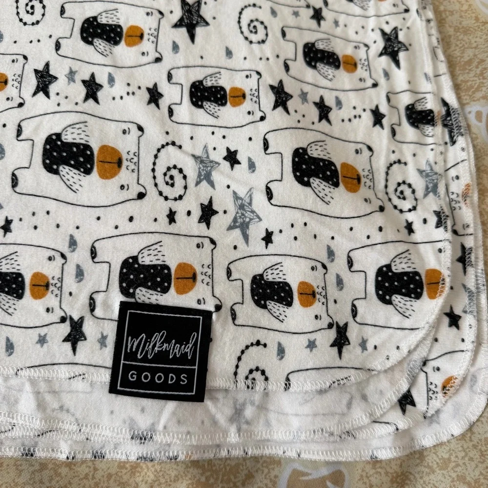 Milkmaid Goods Swaddle Blanket Bears & Stars